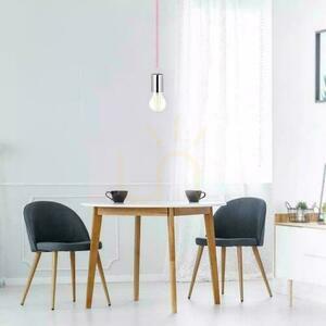 V-TAC Pendant Luminaire Chrome Metal Pink Wire VT-7338-PK 5 Year Warranty small 4