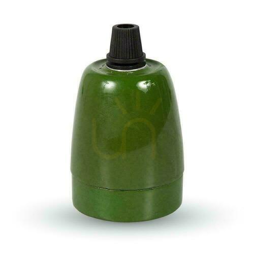 Check V-TAC VT-799-GN 5 Year Warranty Porcelain Green Pendant Luminaire