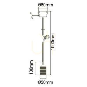 Pendant luminaire Pink Gold V-TAC VT-7999 5 Year Warranty small 2