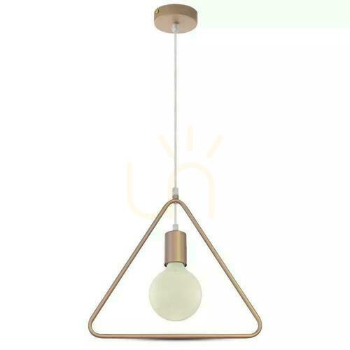 Check V-TAC Pendant Luminaire Triangle Champagne Gold VT-7321-CG 5 Year Warranty
