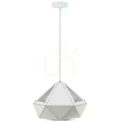 Check V-TAC Prism VT-7310-W White Metal Pendant Light E27 31 cm