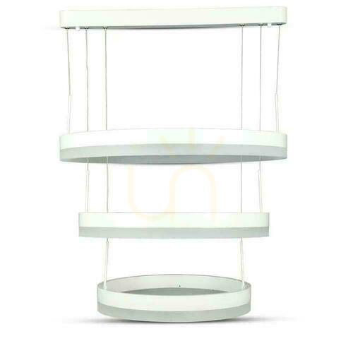 Check LED V-TAC 82W Soft Light Chandelier Pendant Luminaire Dimmable White VT-82-3 3000K 6500lm 3 Years Warranty