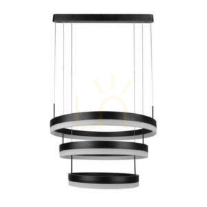 V-TAC Soft Light VT-82-3 LED Pendant Luminaire, Black, 92 W, 4562 lm, 3000 K, Dimmable small 0