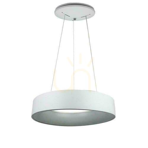 Check V-TAC VT-25-1-W White LED Pendant Light, 20 W, 3000 K, 1500 lm, Ø 45 cm
