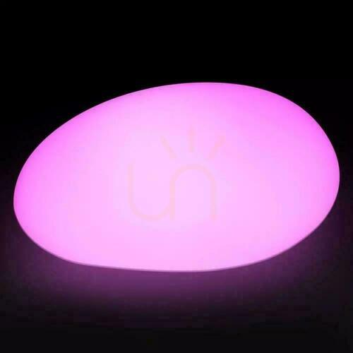 Check V-TAC LED Garden Luminaire Stone 32cm Charging Remote Control VT-7804 RGBW 18lm