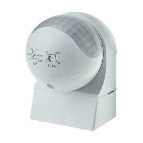 Check Wall Mounted Motion Sensor 180st Moving Head White V-TAC VT-8028