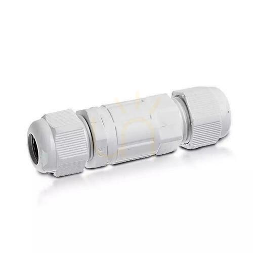 Check Hermetic Coupler 2x3Pin White Cable Diameter 4-6.5mm IP68 V-TAC VT-792