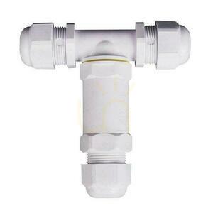 Connector Hermetic Coupler 3x3Pin White T-piece 0.5-4mm2 Wire diameter 8-12mm IP68 V-TAC VT-869 0 Connector Hermetic Coupler 3x3Pin White T-piece 0.5-4mm2 Wire diameter 8-12mm IP68 V-TAC VT-869 small 0