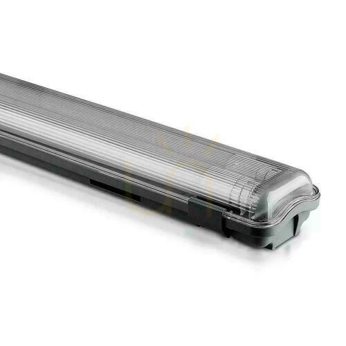 Check V-TAC PC/PC 2x120cm (2 x 18W) hermetic LED luminaire (LED tubes included) VT-12023 6400K 3400lm