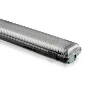 V-TAC PC/PC 2x120cm (2 x 18W) hermetic LED luminaire (LED tubes included) VT-12023 6400K 3400lm small 0