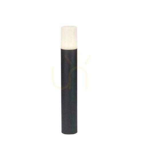 Check V-TAC VT-7617 Black Aluminium Garden Bollard, GU10 IP54, 50 cm