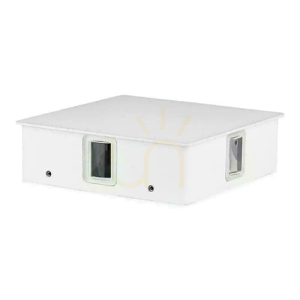 View V-TAC 4W LED wall luminaire IP65 White Square VT-704 4000K 440lm V-TAC 4W LED wall luminaire IP65 White Square VT-704 4000K 440lm