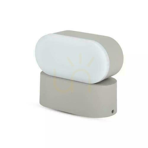 Check Wall lamp V-TAC 6W LED Grey IP65 Swivel 350st VT-816 4000K 660lm.