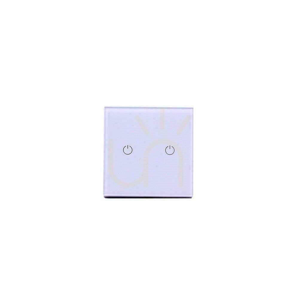 Preview SMART WiFi V-TAC Double Glass Switch White Amazon Alexa, Google Home, Nest VT-5004 SMART WiFi V-TAC Double Glass Switch White Amazon Alexa, Google Home, Nest VT-5004