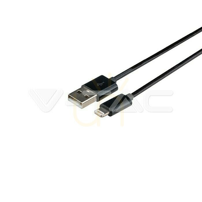View V-TAC VT-5552 MFi Lightning cable for iPhone, 1.5 m, black V-TAC VT-5552 MFi Lightning cable for iPhone, 1.5 m, black