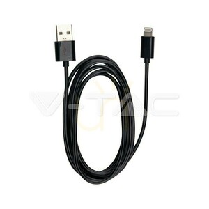 V-TAC VT-5552 MFi Lightning cable for iPhone, 1.5 m, black 2 V-TAC VT-5552 MFi Lightning cable for iPhone, 1.5 m, black small 2