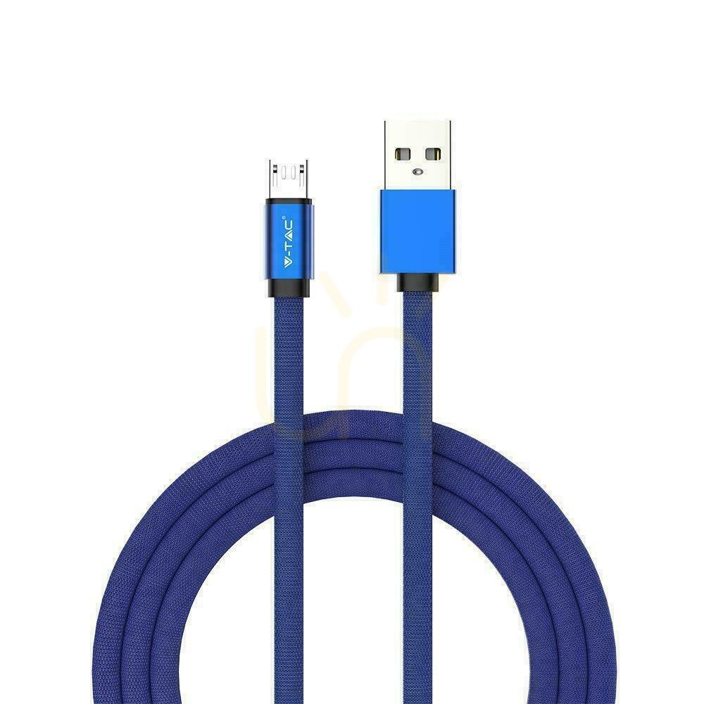 V-TAC Micro USB Cable 1M Blue Ruby Series VT-5341