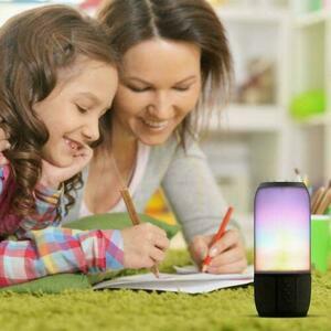 V-TAC Wireless Smart LED Speaker with Bluetooth 2x3W USB Micro SD Black VT-7456 small 4