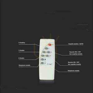 V-TAC Solar LED Projector 12W Black IP65, Remote Control, Timer VT-25W 4000K 550lm small 11