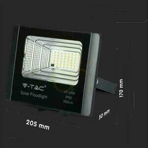 V-TAC Solar LED Projector 12W Black IP65, Remote Control, Timer VT-25W 4000K 550lm small 9