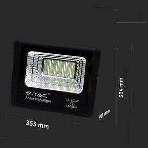 V-TAC Solar LED Projector 40W Black IP65, Remote Control, Timer VT-200W 4000K 3100lm small 4