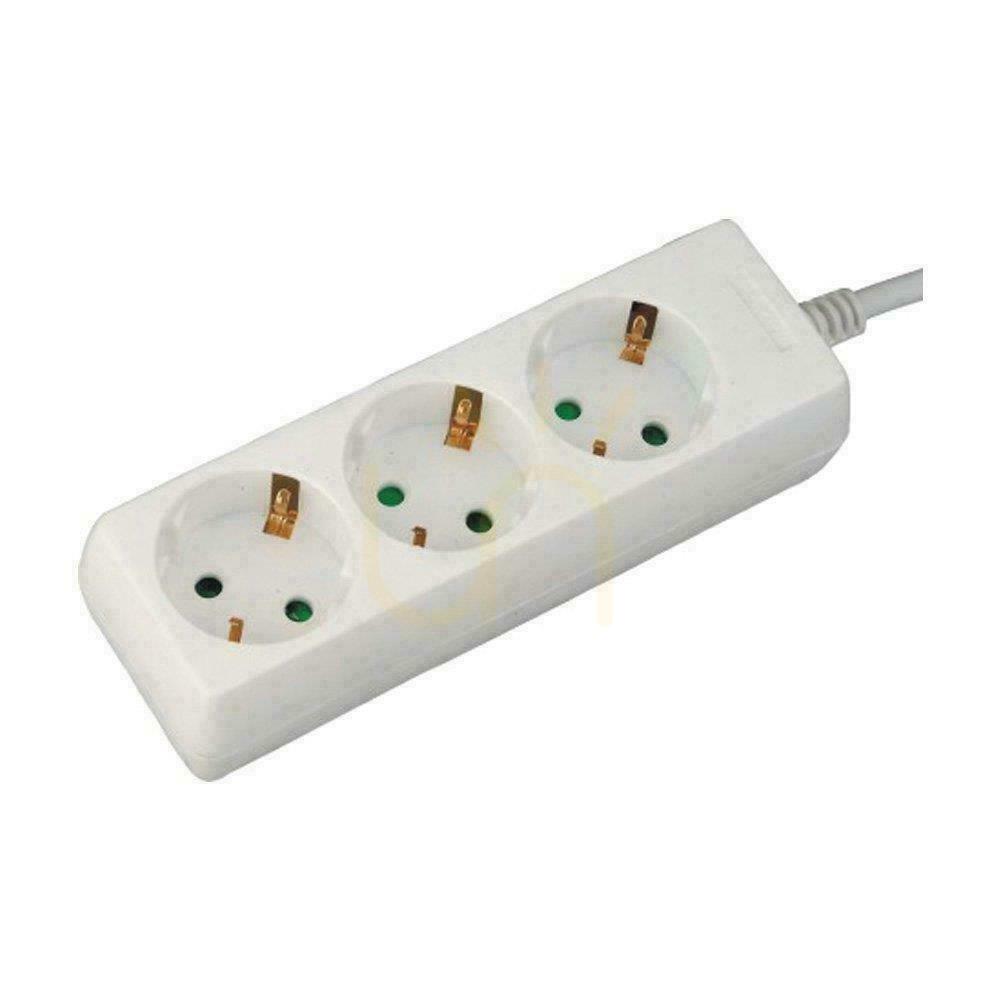 V-TAC 3-Socket Extender (3G 1.5MM2 X 3M) White VT-1103