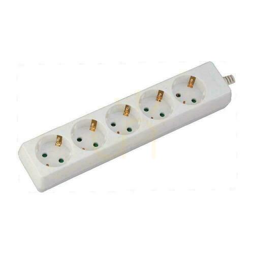 Check V-TAC 5-socket extension cable (3G 1.5MM2 X 3M) White VT-1105
