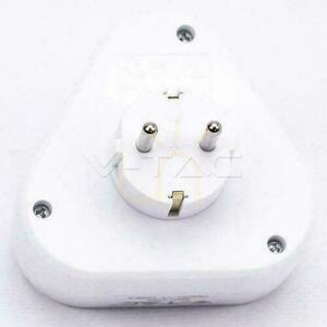 Splitter 3x Triangle 10/16A 250V V-TAC White VT-1009 2 Splitter 3x Triangle 10/16A 250V V-TAC White VT-1009 small 2