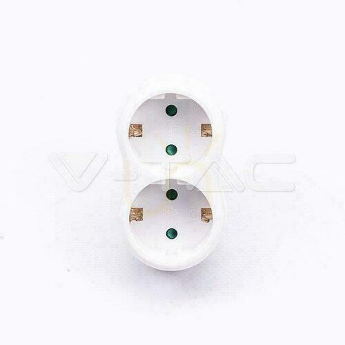Check V-TAC VT-1042 2-plug 16A splitter