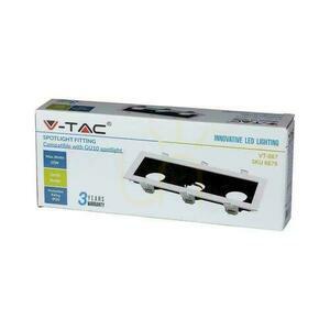 V-TAC Recessed Ceiling Luminaire 3xGU10 White/Black VT-887 3 Year Warranty small 3