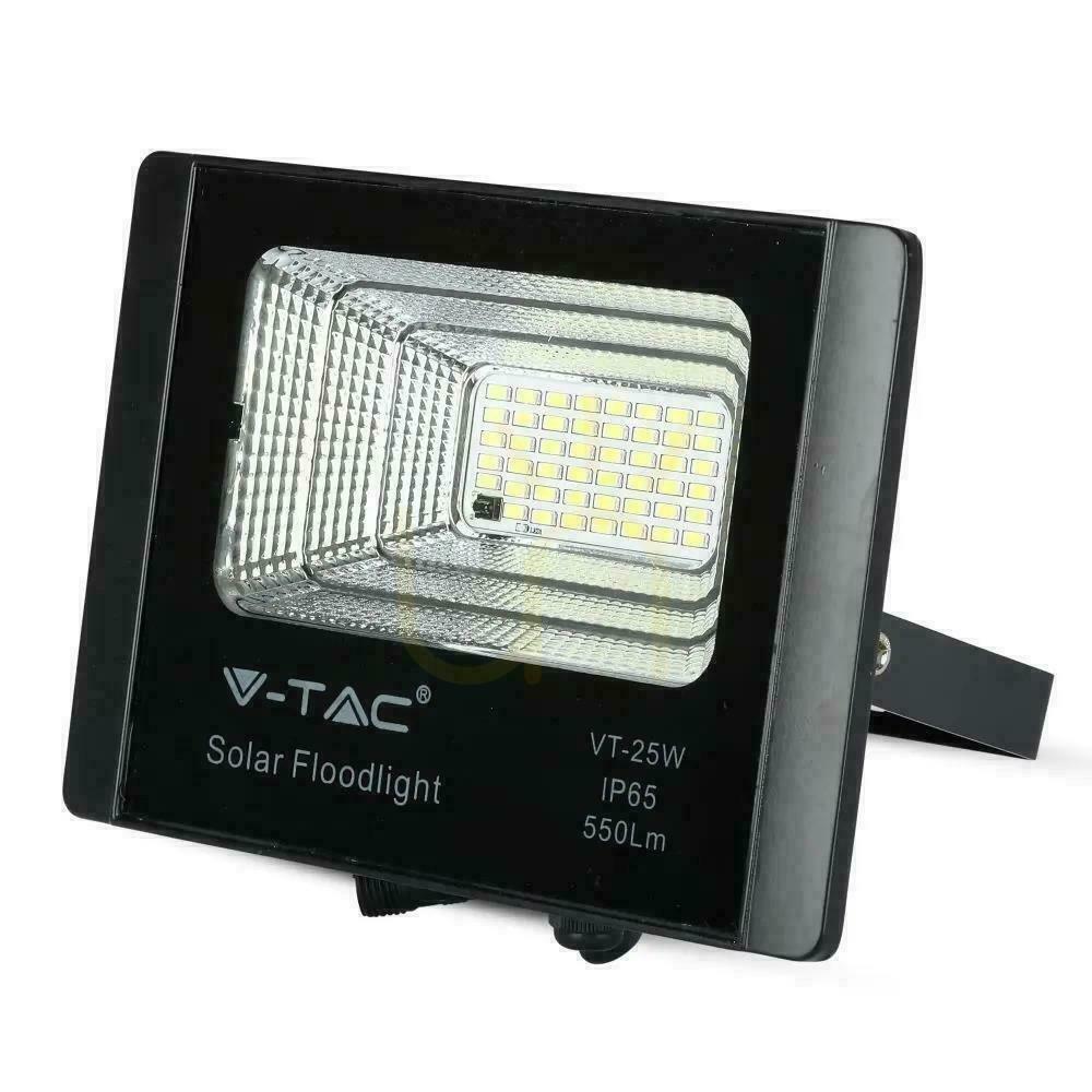 View V-TAC Solar LED Projector 12W Black IP65, Remote Control, Timer VT-25W 6000K 550lm V-TAC Solar LED Projector 12W Black IP65, Remote Control, Timer VT-25W 6000K 550lm