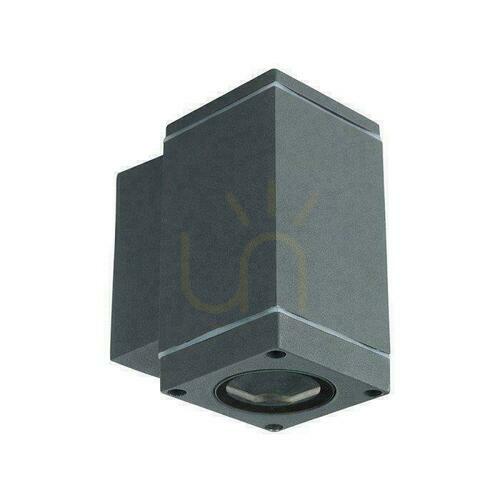 Check Garden wall lamp V-TAC W Down GU10 Graphite Mat VT-841 3 Years Warranty