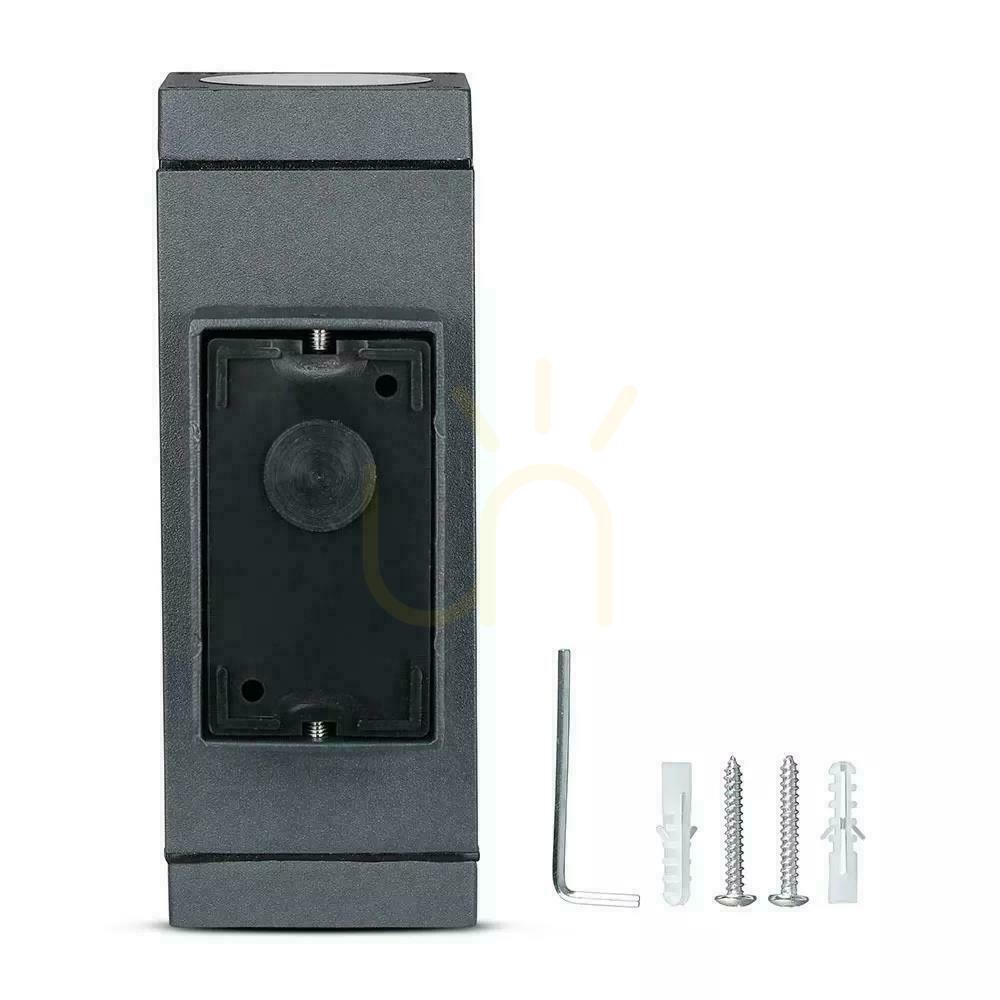 Show Garden wall lamp V-TAC Top Bottom GU10 Graphite Mat VT-842 3 Years Warranty Garden wall lamp V-TAC Top Bottom GU10 Graphite Mat VT-842 3 Years Warranty