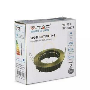 Eyelet V-TAC GU10 Round Movable Gold VT-779-G 3 Years Warranty small 5