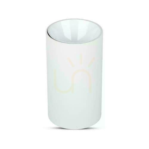 Check V-TAC VT-882-R GU10 surface-mounted ceiling fitting, white Ø8 × 14 cm, SKU 8588