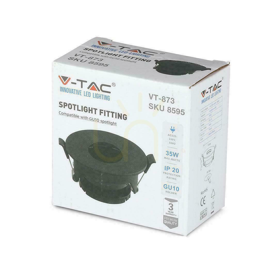 Preview V-TAC GU10 Recessed Black Round Mesh VT-873 3 Years Warranty V-TAC GU10 Recessed Black Round Mesh VT-873 3 Years Warranty