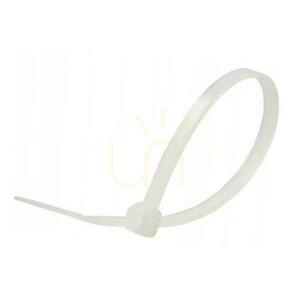 V-TAC Cable Tie 3.5 × 200 mm, White Nylon, 100 pcs small 0
