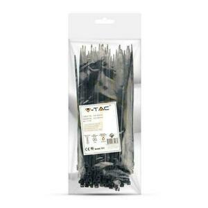 V-TAC Clamp 3.5x200mm Black 18kg Nylon66 (Package. 100pcs) 1 V-TAC Clamp 3.5x200mm Black 18kg Nylon66 (Package. 100pcs) small 1