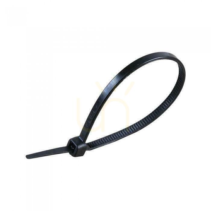 V-TAC Clamp 3.5x300mm Black 18kg Nylon66 (Package. 100pcs)