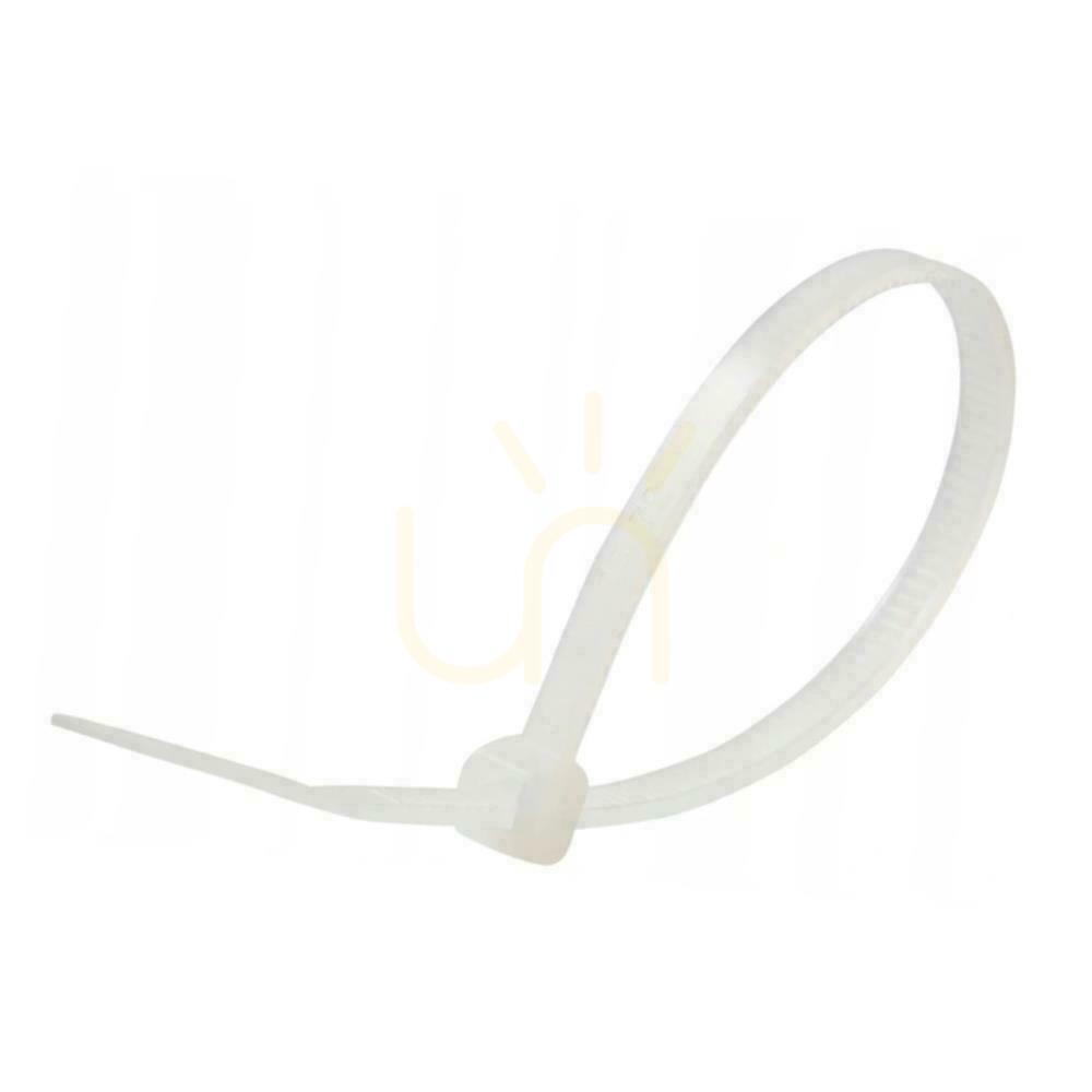 V-TAC Clamp 4.5x350mm White 22kg Nylon66 (Package. 100pcs)