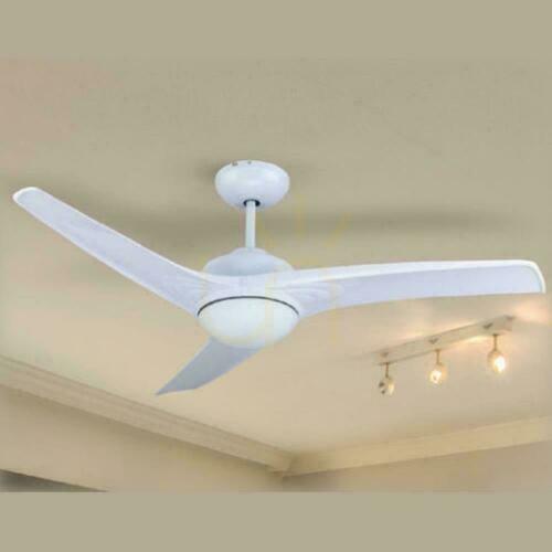 Check V-TAC 132cm White 15W LED CCT Ceiling Fan Pilot VT-6055-3