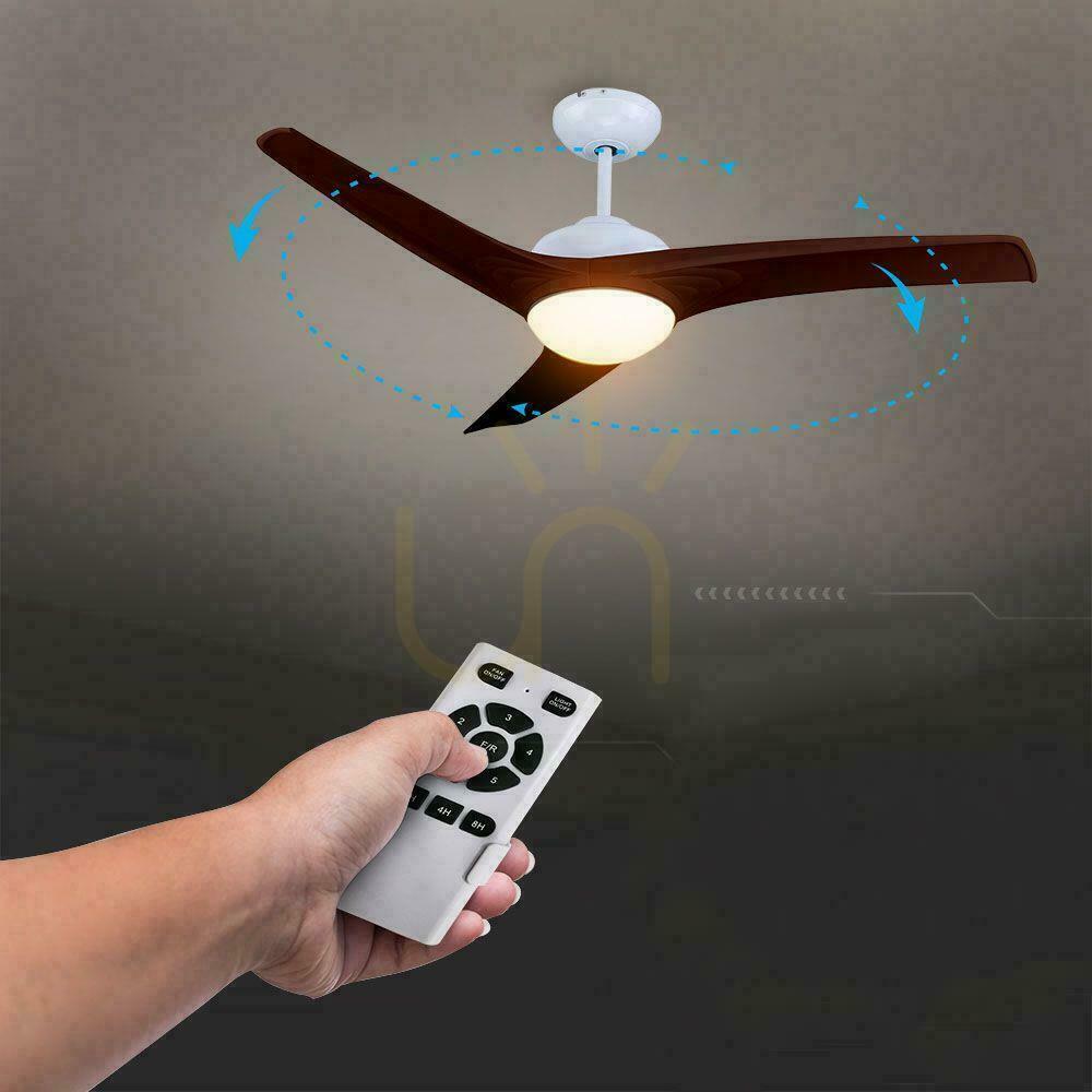Preview V-TAC 132cm Bronze 15W LED CCT Ceiling Fan Pilot VT-6055-3 V-TAC 132cm Bronze 15W LED CCT Ceiling Fan Pilot VT-6055-3
