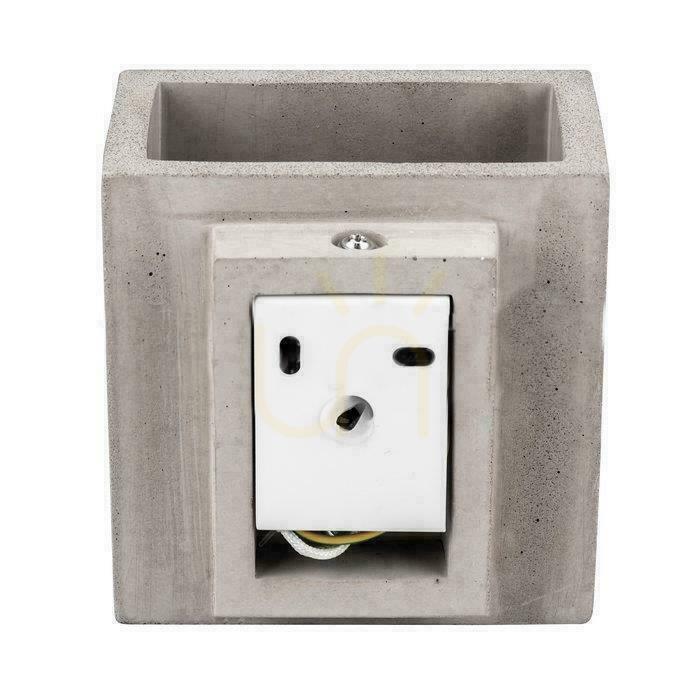 Display V-TAC BETON wall lamp G9 LED Square Light Grey IP20 VT-892 V-TAC BETON wall lamp G9 LED Square Light Grey IP20 VT-892