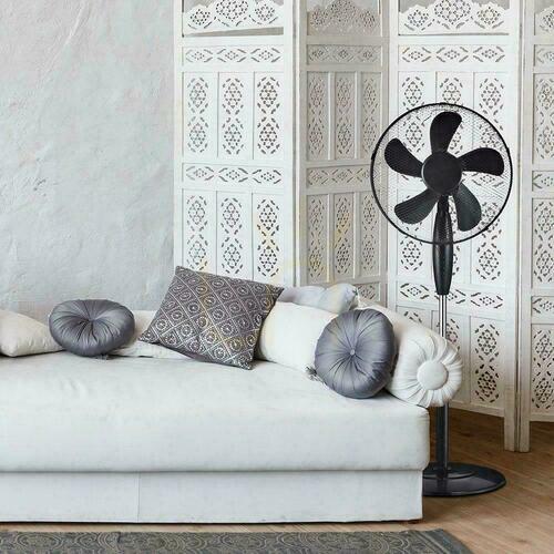 Check V-TAC 55W 5 Arm 3 Speed Floor Fan Black VT-5016-5.
