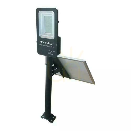 Check V-TAC 50W LED IP65 VT-ST200 6000K 4000lm Solar Street Luminaire.