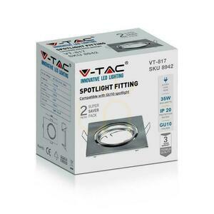 Mesh V-TAC GU10 Square Movable Satin (Package. 2 pcs) VT-817-SQ-SN 3 Years Warranty 2 Mesh V-TAC GU10 Square Movable Satin (Package. 2 pcs) VT-817-SQ-SN 3 Years Warranty small 2