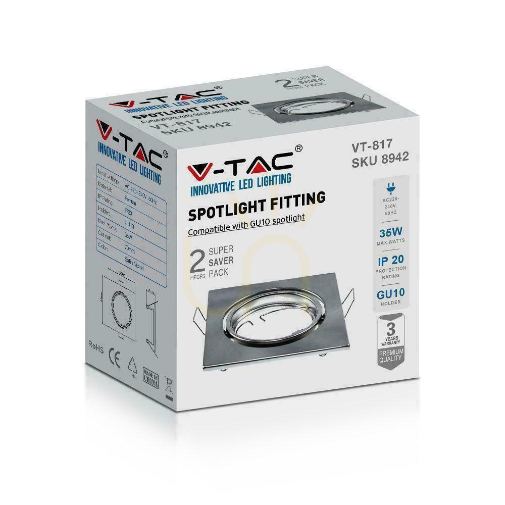 Preview Mesh V-TAC GU10 Square Movable Satin (Package. 2 pcs) VT-817-SQ-SN 3 Years Warranty Mesh V-TAC GU10 Square Movable Satin (Package. 2 pcs) VT-817-SQ-SN 3 Years Warranty
