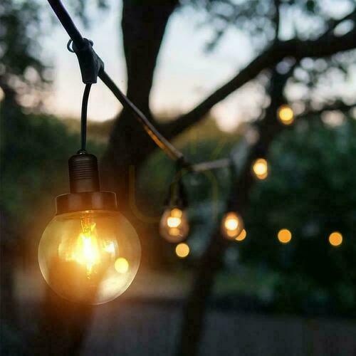 Check Garden Garland 6xE27 3meters Black MAT IP65 V-TAC VT-720S 5 Years Warranty