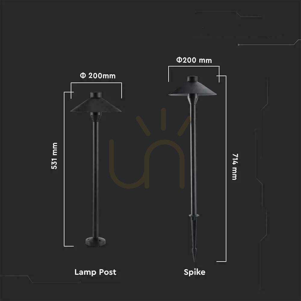 Show V-TAC 7W SAMSUNG CHIP 2-in-1 Garden Pole Black VT-907 3000K 420lm 3 Years Warranty V-TAC 7W SAMSUNG CHIP 2-in-1 Garden Pole Black VT-907 3000K 420lm 3 Years Warranty