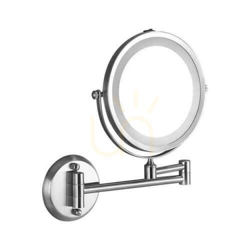 Check V-TAC 3W LED Bathroom Makeup Mirror 4xAAA Fi.17CM Chrome VT-7571 6400K 30lm
